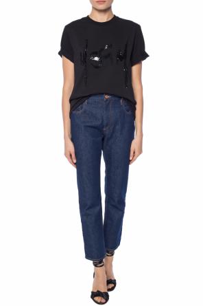 T-shirt with logo, zdjęcie 2 T-shirt with logo od MSGM